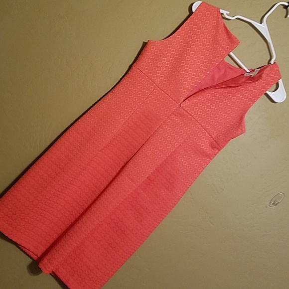 London Times sheath coral colored dress - Picture 3 of 6